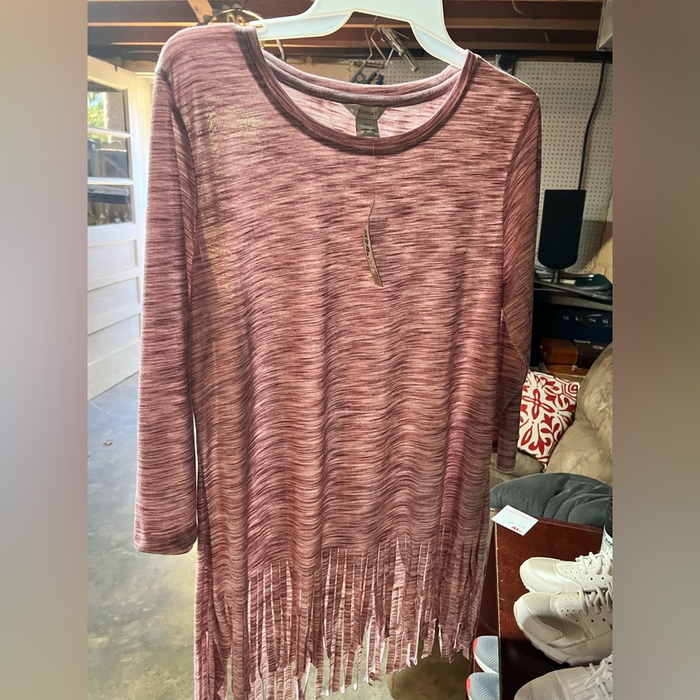 Ariat Womens Small Hawthorn Pink top